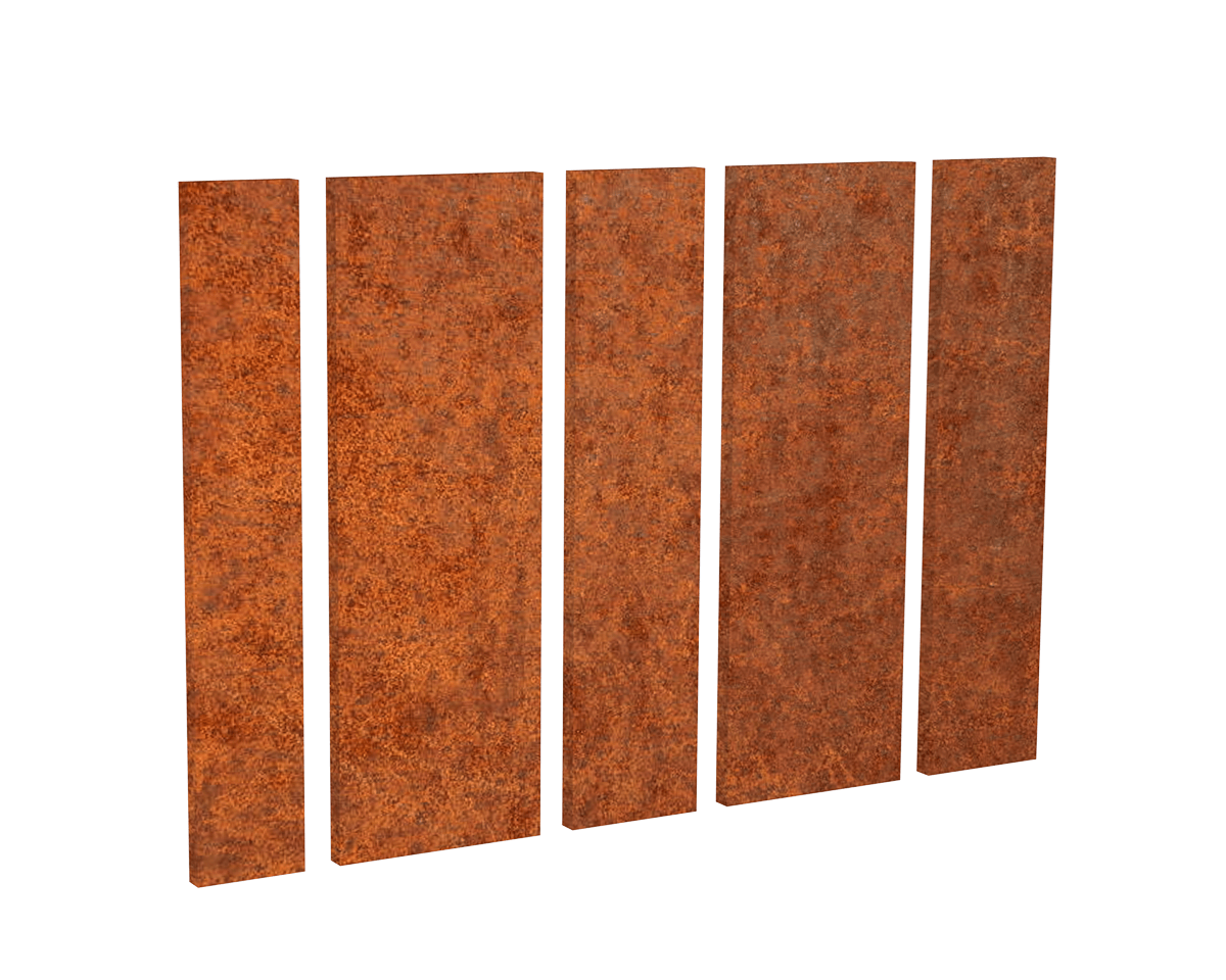 Corten panel or picket infill