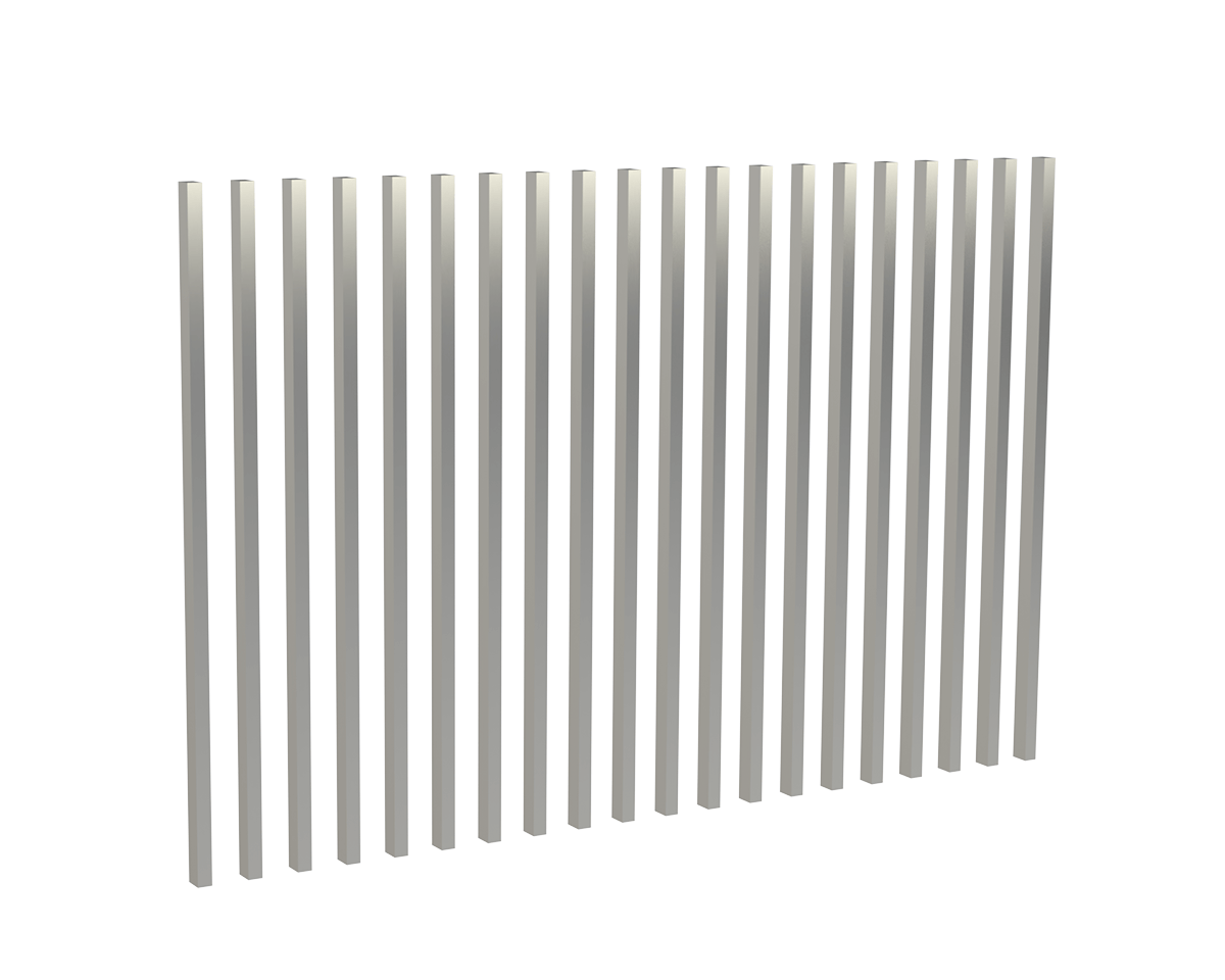 Stainless steel picket infill